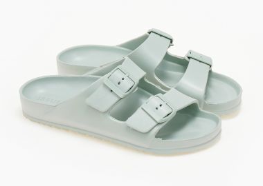 Γυναικείες σαγιονάρες με δύο τοκάδες - Λαχανί - Issue - 