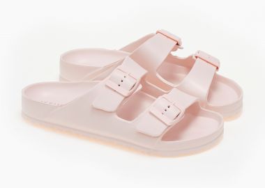 Γυναικείες σαγιονάρες με δύο τοκάδες - Ροζ - Issue - 