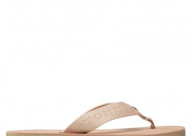 Γυναικείες Σαγιονάρες Tommy Hilfiger Beach Sandal FW0FW06423 ABR Μπεζ - Tommy Hilfiger - 