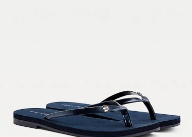 Γυναικείες Σαγιονάρες Tommy Hilfiger Feminine Flat Beach Sandal FW0FW05657 DW5 Μπλε - Tommy Hilfiger - 