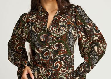 Γυναικείο all over printed πουκάμισο - FUNKY BUDDHA - 