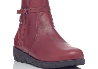 Γυναικείο ανατομικό δερμάτινο μποτάκι Safe Step PH4921 - Safe Step Pharmacy - 