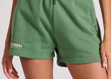 Γυναικείο αθλητικό σορτς με τυπωμένο logo - FUNKY BUDDHA - 