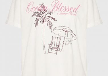 Γυναικείο βαμβακερό t-shirt με τύπωμα - FUNKY BUDDHA - 