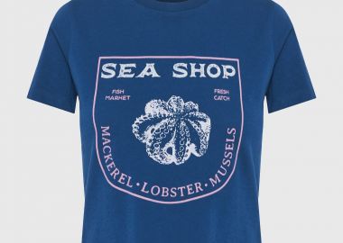 Γυναικείο βαμβακερό t-shirt με τύπωμα - FUNKY BUDDHA - 