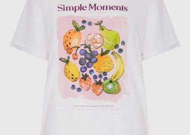 Γυναικείο βαμβακερό t-shirt με τύπωμα - FUNKY BUDDHA - 