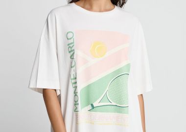 Γυναικείο βαμβακερό t-shirt με τύπωμα - FUNKY BUDDHA - 
