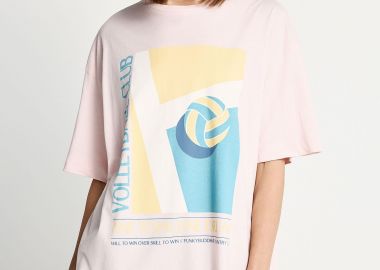 Γυναικείο βαμβακερό t-shirt με τύπωμα - FUNKY BUDDHA - 