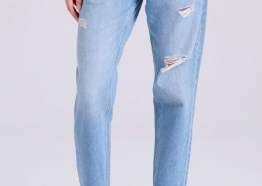 Γυναικείο boyfriend τζιν με destroyed effects - FUNKY BUDDHA - 