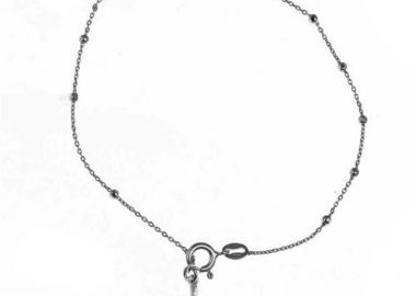 Γυναικείο βραχιόλι αλυσίδα Paraxenies από ασήμι 925 με σταυρό -  - 