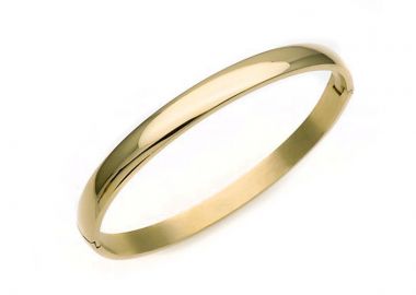 Γυναικείο βραχιόλι χειροπέδα ατσάλι gold BG219 - Asimenio - 