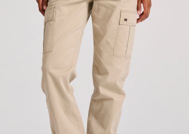 Γυναικείο cargo παντελόνι με cuffed τελείωμα - FUNKY BUDDHA - 