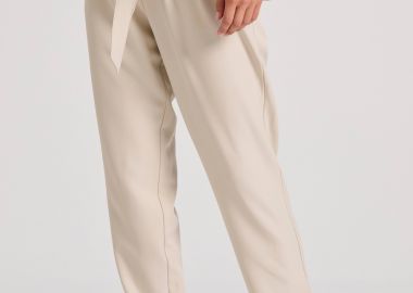 Γυναικείο casual παντελόνι με πιέτες - FUNKY BUDDHA - 