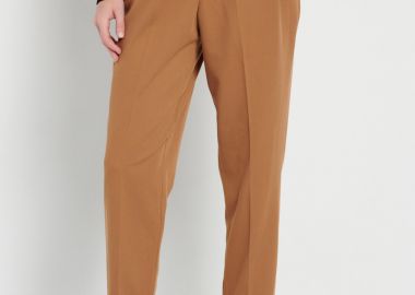 Γυναικείο casual παντελόνι με πιέτες - FUNKY BUDDHA - 