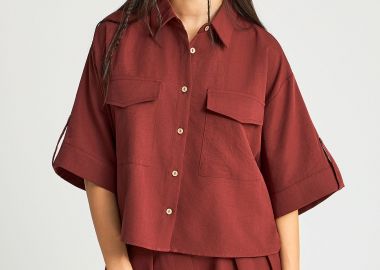 Γυναικείο casual πουκάμισο - FUNKY BUDDHA - 