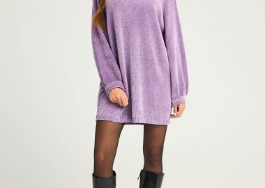 Γυναικείο chenille φόρεμα - FUNKY BUDDHA - 