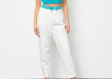 Γυναικείο crop top colour block - SOU - 