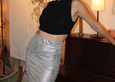 Γυναικείο crop top με ντεκολτέ στην πλάτη - SOU - 