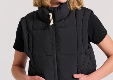 Γυναικείο cropped αμάνικο μπουφάν - FUNKY BUDDHA - 