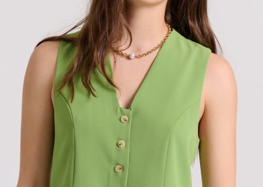 Γυναικείο cropped γιλέκο - FUNKY BUDDHA - 