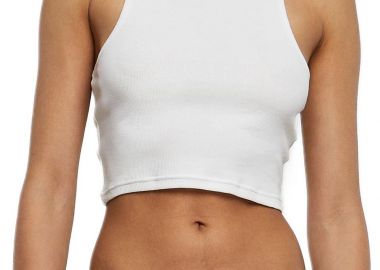 Γυναικείο Cropped Rib Top TB1498-00220 Urban Classics White - Urban Classics - 