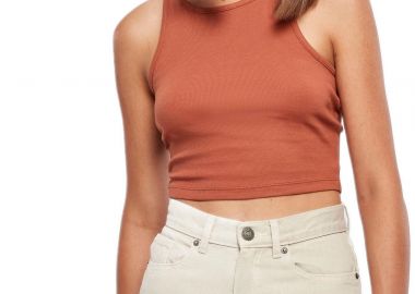 Γυναικείο Cropped Rib Top TB1498 Urban Classics Terracotta - Urban Classics - 