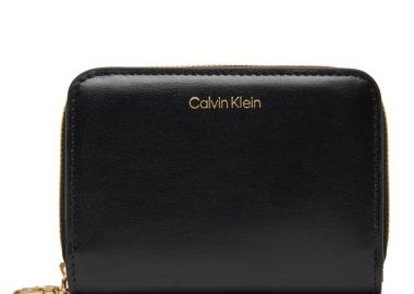 Γυναικείο Δερμάτινο Πορτοφόλι Calvin Klein LV04F1075G-UB1 Μαύρο - Calvin Klein - 