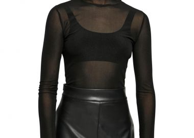 Γυναικείο Διχτυωτό Ζιβάγκο Κορμάκι TB6049 Urban Classics Black Black - Urban Classics - 