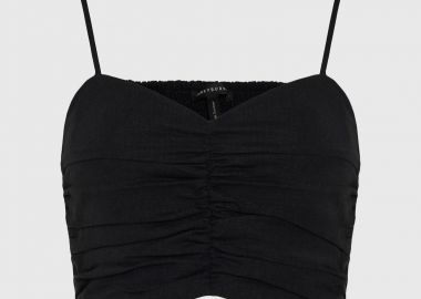 Γυναικείο εφαρμοστό cropped τοπ - FUNKY BUDDHA - 