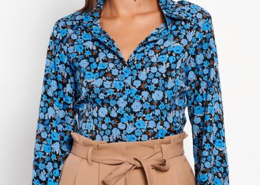 Γυναικείο εμπριμέ πουκάμισο - FUNKY BUDDHA - 