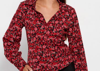 Γυναικείο εμπριμέ πουκάμισο - FUNKY BUDDHA - 