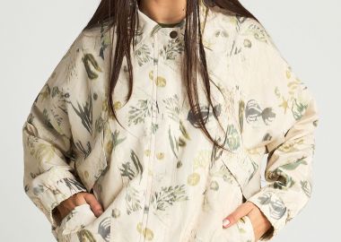 Γυναικείο εμπριμέ τζάκετ - FUNKY BUDDHA - 