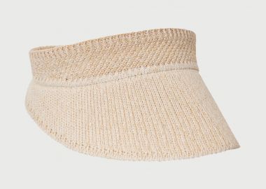 Γυναικείο flexible visor καπέλο με πλεκτή raffia-style όψη - FUNKY BUDDHA - 