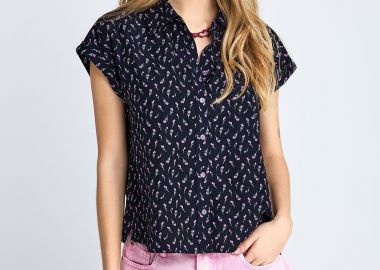 Γυναικείο φλοράλ πουκάμισο - FUNKY BUDDHA - 
