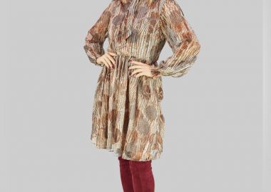 Γυναικείο φόρεμα με φιόγκο - SOU - 