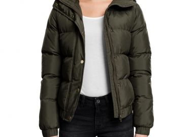 Γυναικείο Φουσκωτό Μπουφάν με Κουκούλα TB1756 Urban Classics Dark Olive Dark Olive - Urban Classics - 