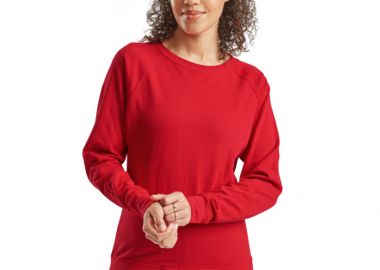 Γυναικείο Φούτερ Raglan 62-146-0 Fruit of the Loom Red - Fruit of the Loom - 