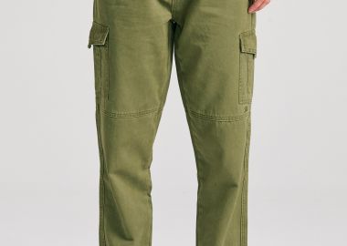 Γυναικείο garment dyed cargo παντελόνι - FUNKY BUDDHA - 