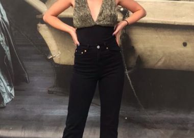 Γυναικείο γυαλιστερό κορμάκι - SOU - 