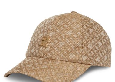 Γυναικείο Καπέλο Jockey Tommy Hilfiger Monogram AW0AW17139 RBC Μπεζ - Tommy Hilfiger - 