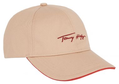 Γυναικείο Καπέλο Tommy Hilfiger Iconic Signature Cap AW0AW11679 ABR Μπεζ - Tommy Hilfiger - 
