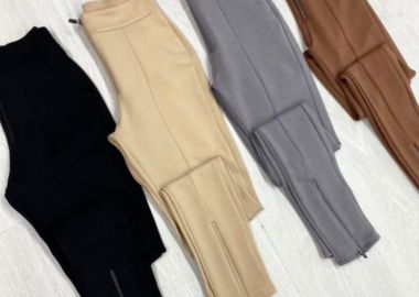 Γυναικείο κολάν με φερμουάρ - SOU - 