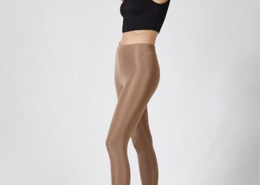 Γυναικείο κολάν με λάστιχο γυαλιστερό - SOU - 