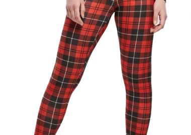 Γυναικείο Κολάν TB4771 Urban Classics Ladies Soft AOP Leggings redcheck - Urban Classics - 