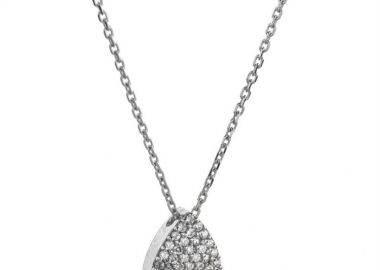 Γυναικείο κολιέ Paraxenies μάτι από ασήμι 925 με πέτρες ζιργκόν μπλέ και λευκές -  - 