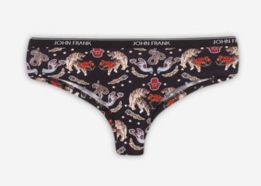 Γυναικείο Κυλοτάκι Hipster John Frank Tiger WJFD-H07 Μαύρο - John Frank - 