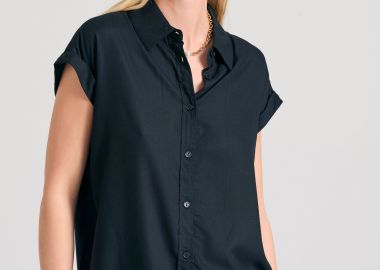 Γυναικείο loose fit πουκάμισο από βισκόζη - FUNKY BUDDHA - 