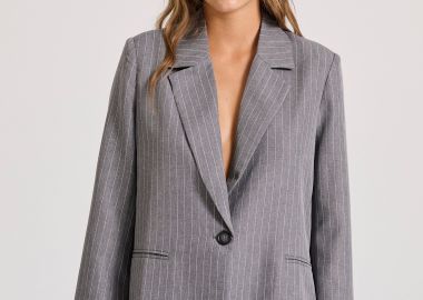 Γυναικείο loose fit σακάκι blazer - FUNKY BUDDHA - 