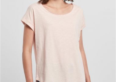 Γυναικείο Μακρύ T-shirt BY036 Build Your Brand Slub Jersey Pink - BYB - 
