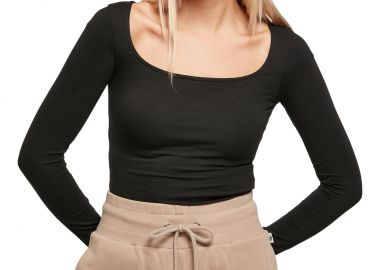 Γυναικείο Μακρυμάνικο Κορμάκι TB4750 Urban Classics Organic Longsleeve Body Black - Urban Classics - 